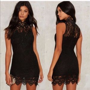 Sold out Nasty gal little black dress xs 0 2